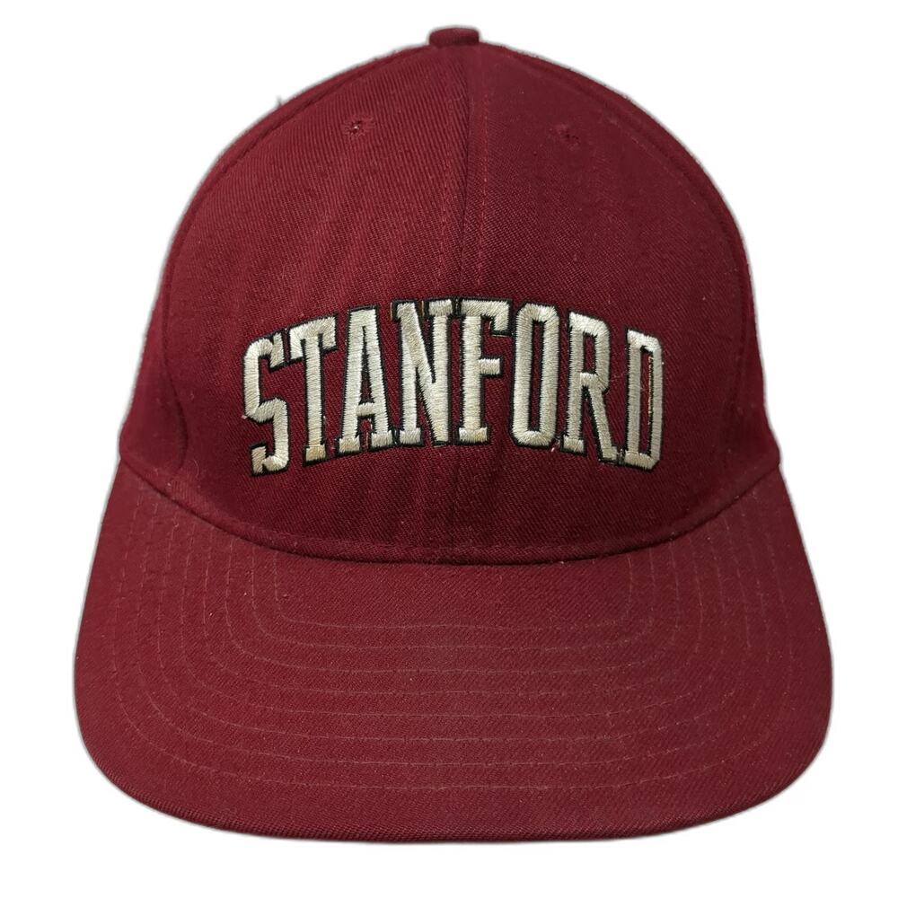 California Headwear Snapback Red L Stanford Cardinal Logo Green Underbrim Hat